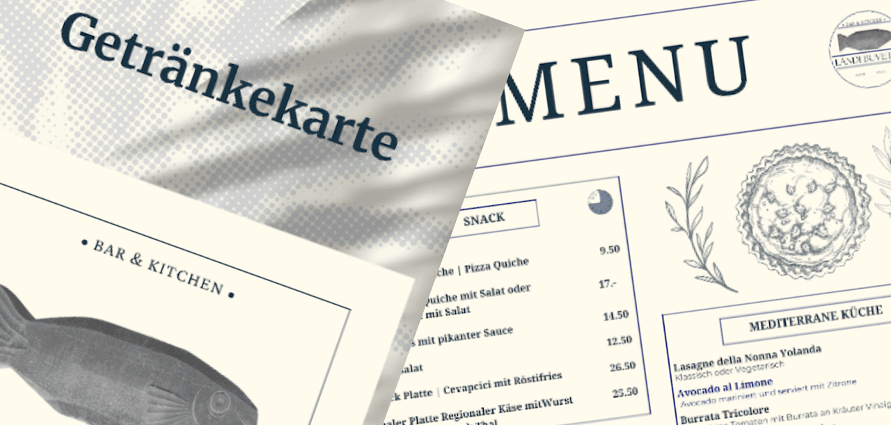 Getränkekarte der Ländi Buvette