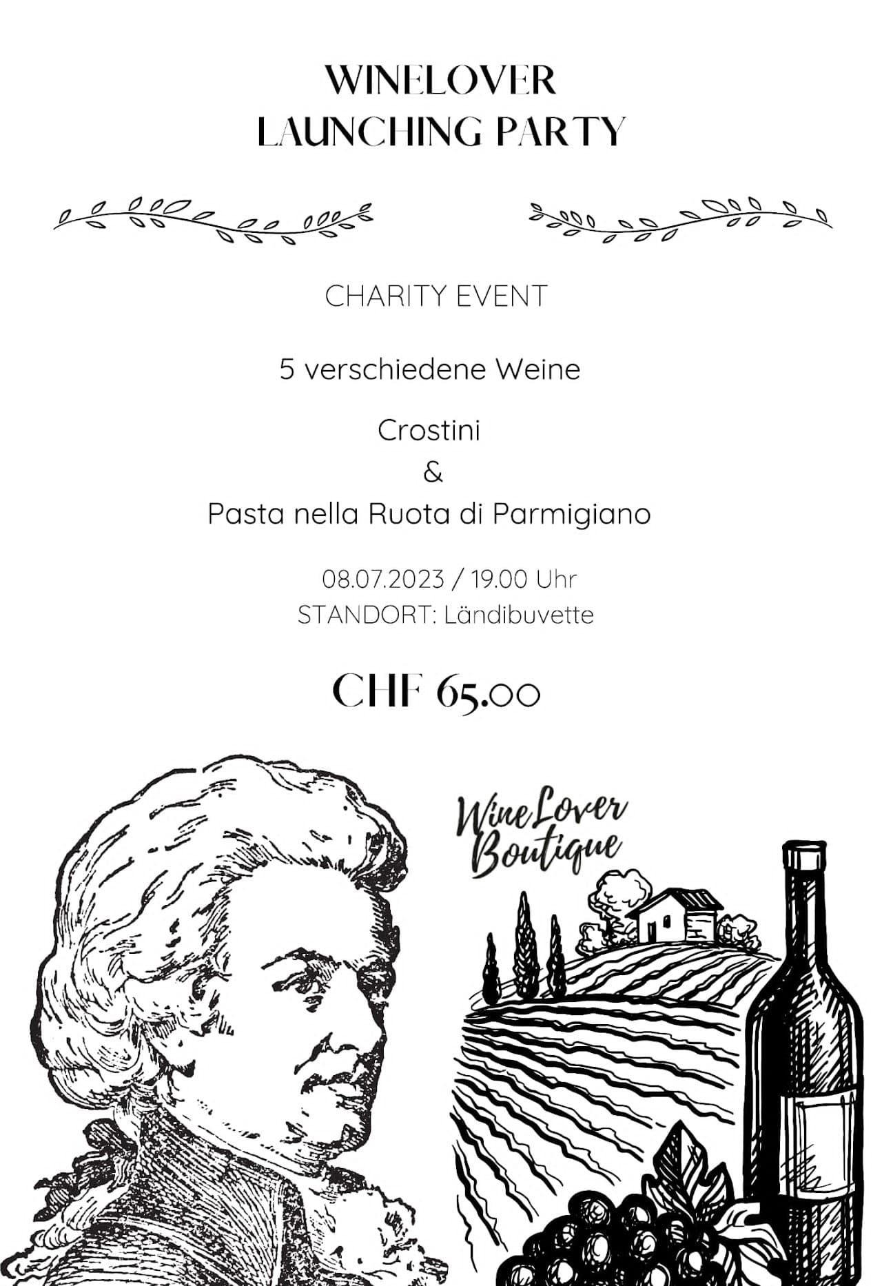 Winelover Launching Party Flyer