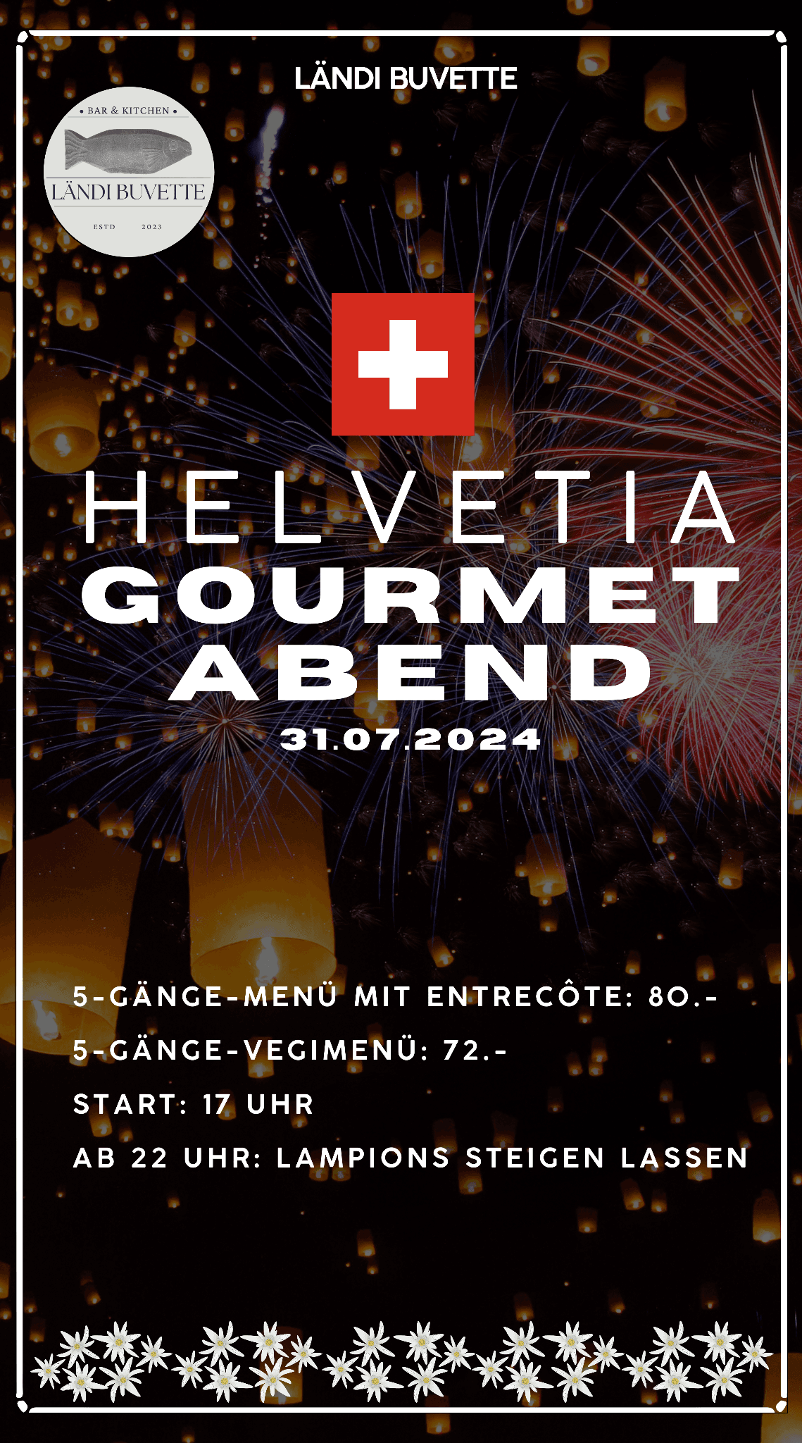 Helvetia Gourmet Abend 2024 Flyer