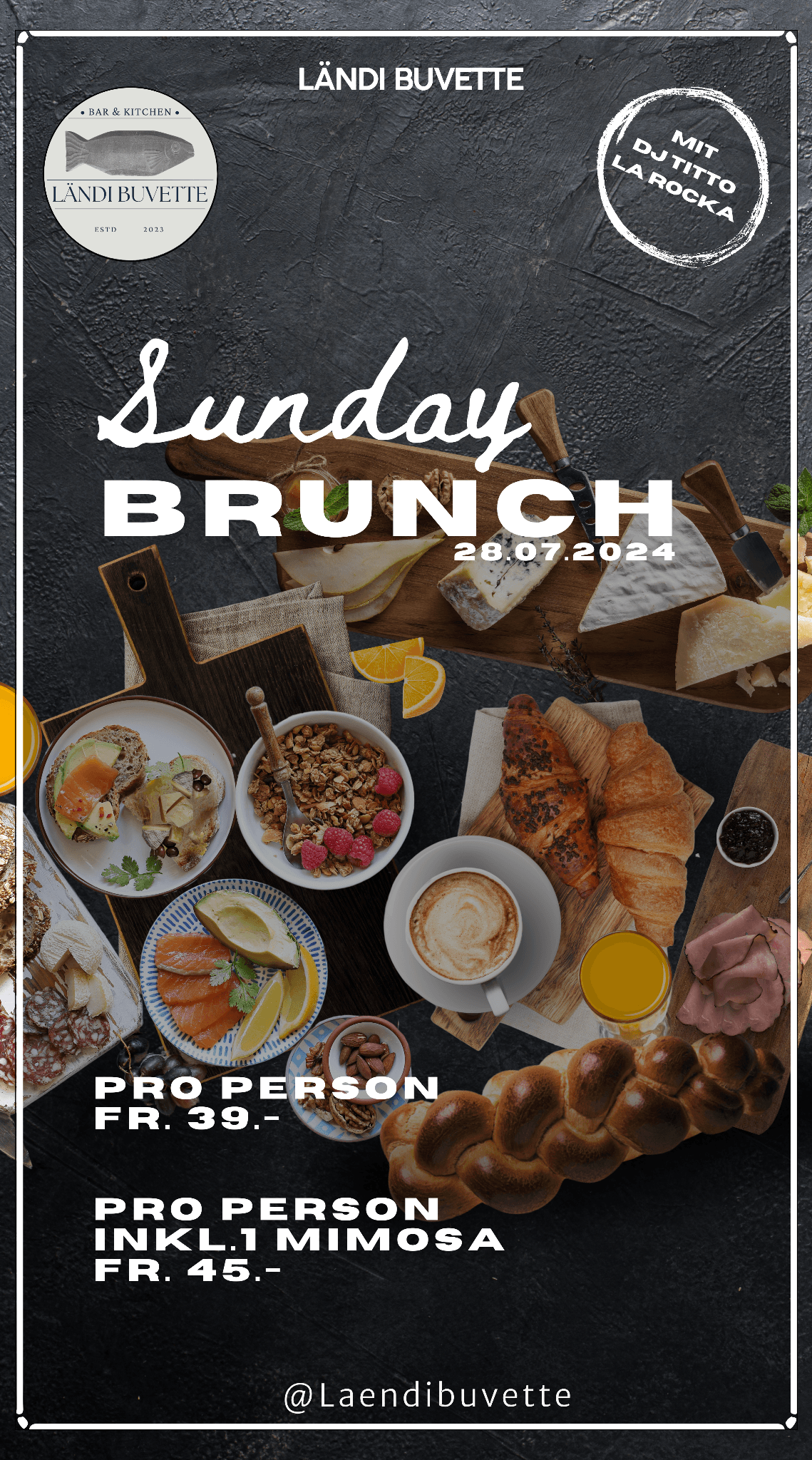 Sunday Brunch mit Titto La Rocka Flyer