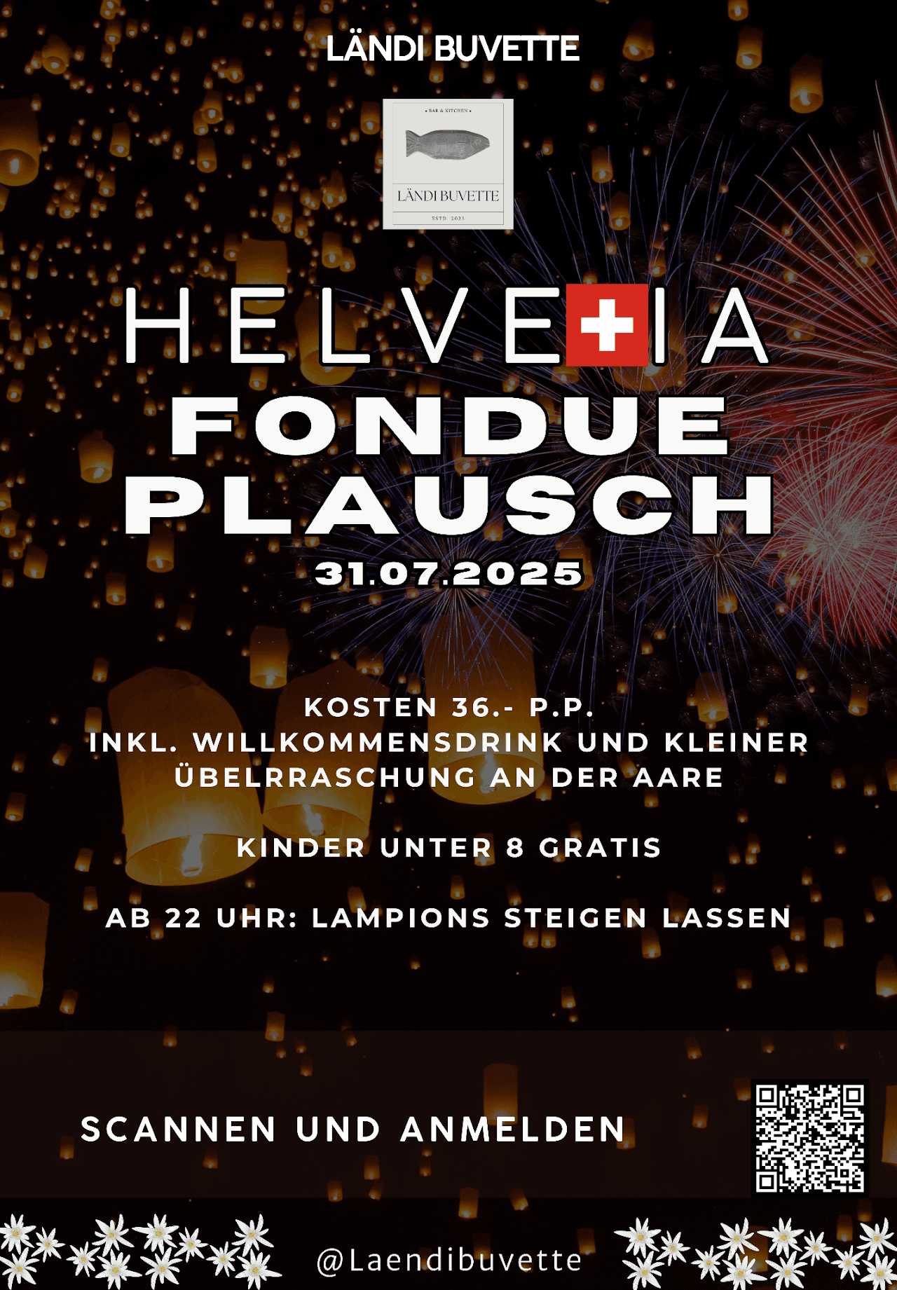 Helvetia Fondue Plausch 2025 Flyer
