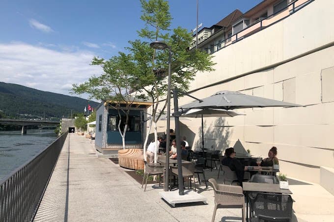 Restaurant Ländi Buvette – Terrasse am Ländiweg Olten mit Aare-Blick